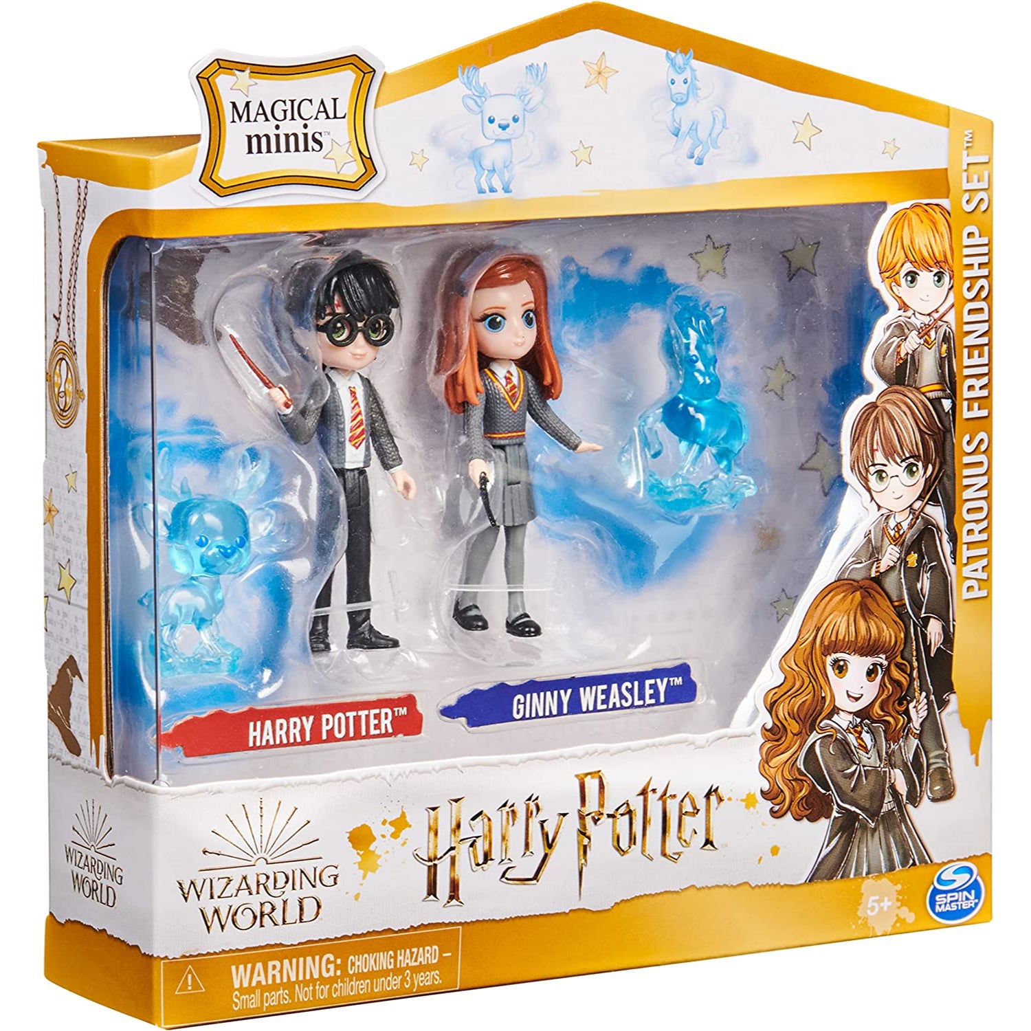 Spin Master Wizarding World, Magical Minis Harry Potter Friendship Set with Creature, Kids Toys for