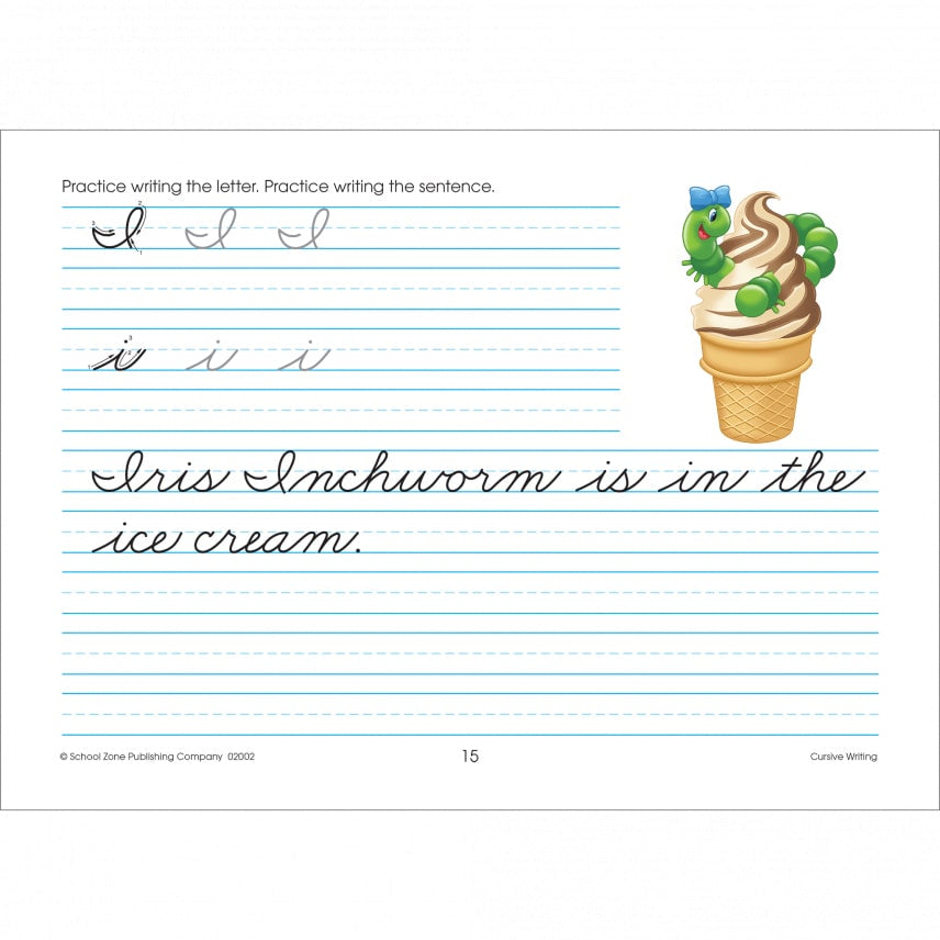 School Zone Cursive Writing Grades 3-4 Workbook