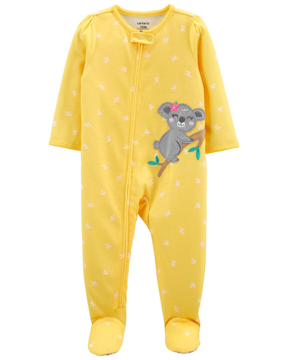 Carters Girls 2T-4T 1-Piece Koala Loose Fit Footie PJs