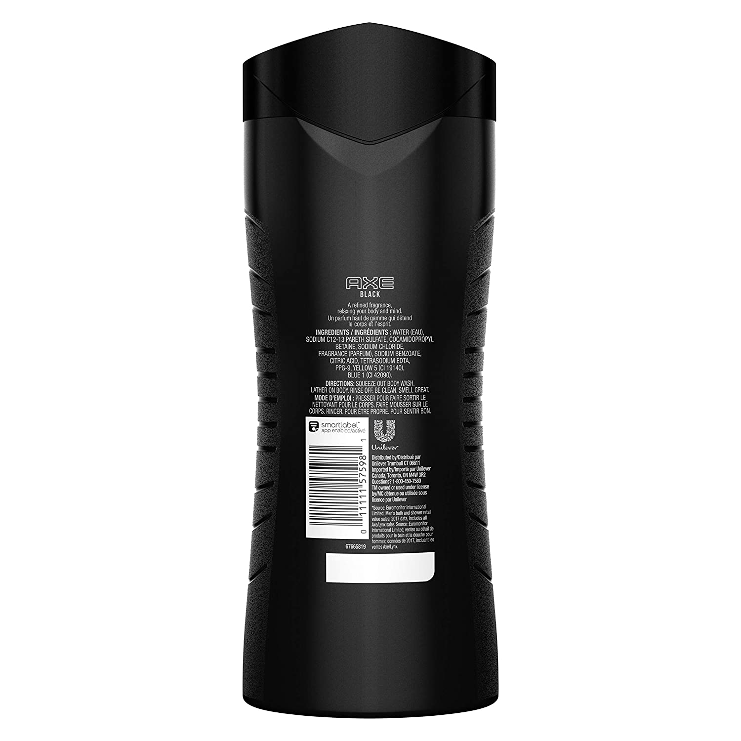 Axe Body Wash for Men, Black, 16 oz