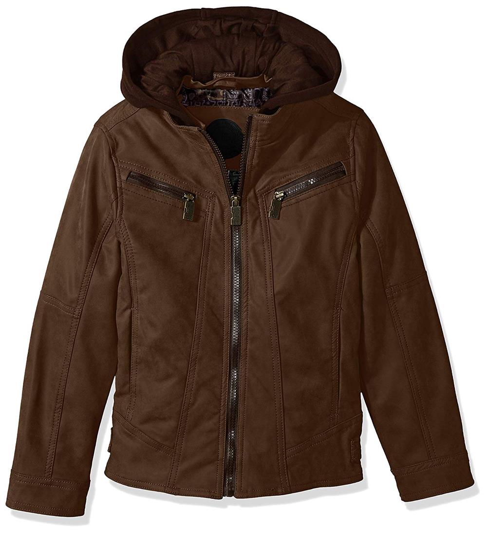 Urban Republic Boys 8-20 Hooded Suede Jacket