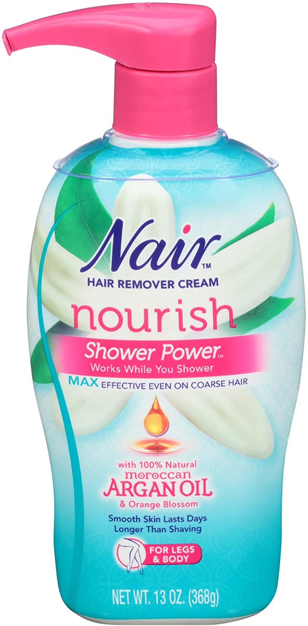 Nair Shower Power Max with Moroccan Argan Oil, 13 oz