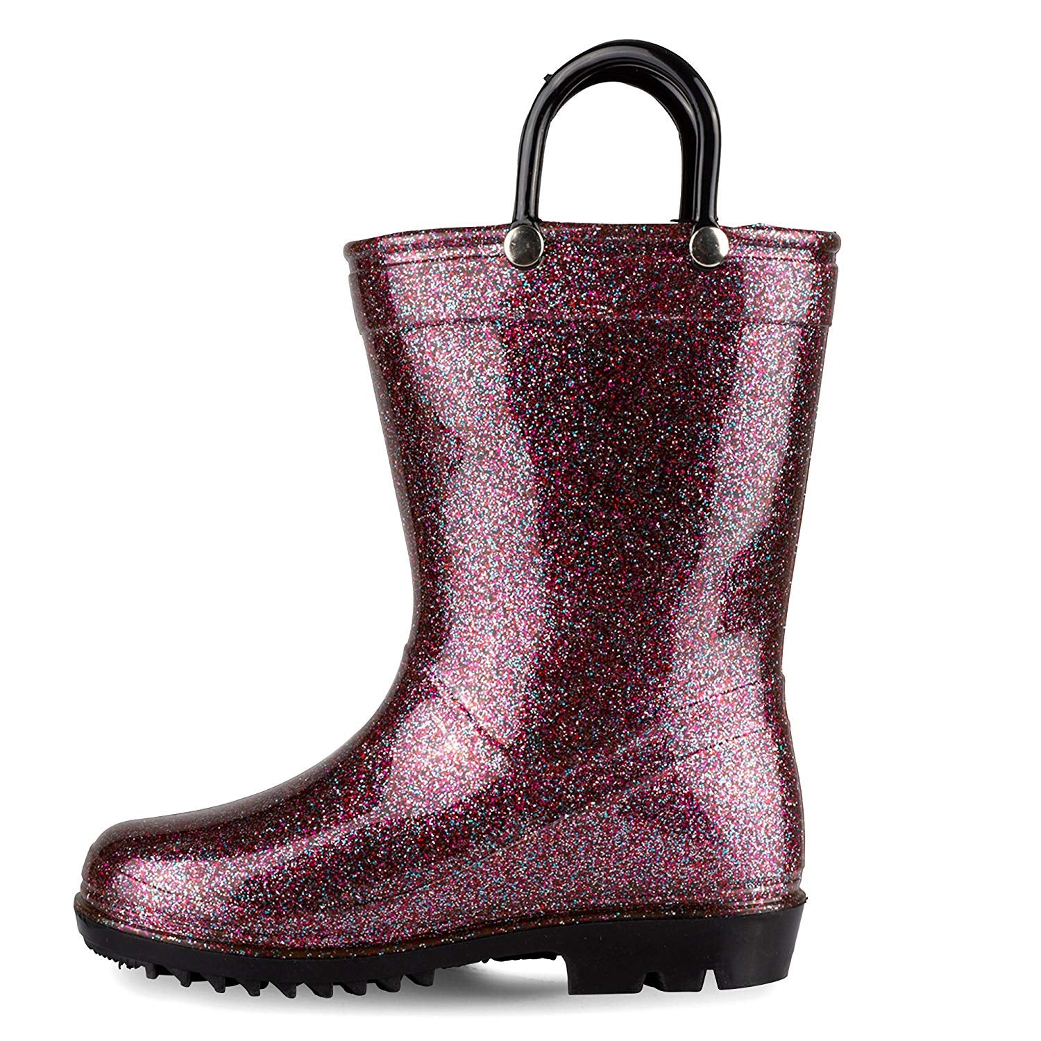 Lilly Of New York Girls 11-3 Glitter Rainboot