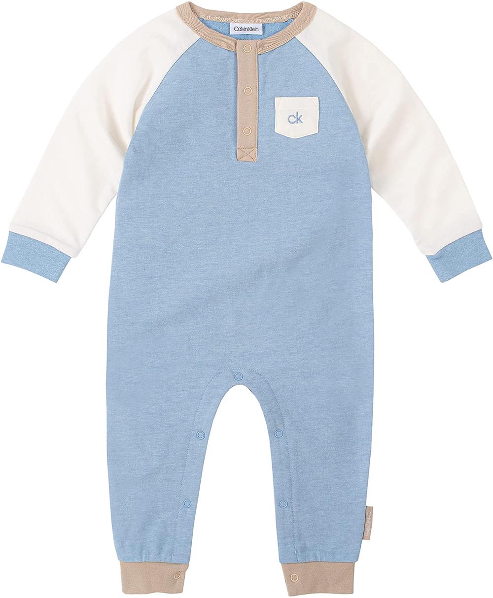 Calvin Klein Boys 12-24 Months Henley Coverall