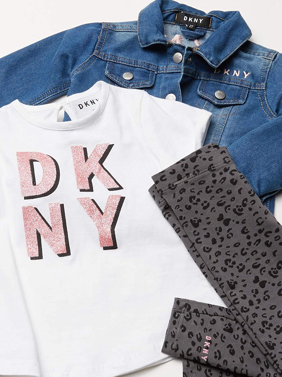 DKNY Girls 2T-4T 3 Piece Jacket Set