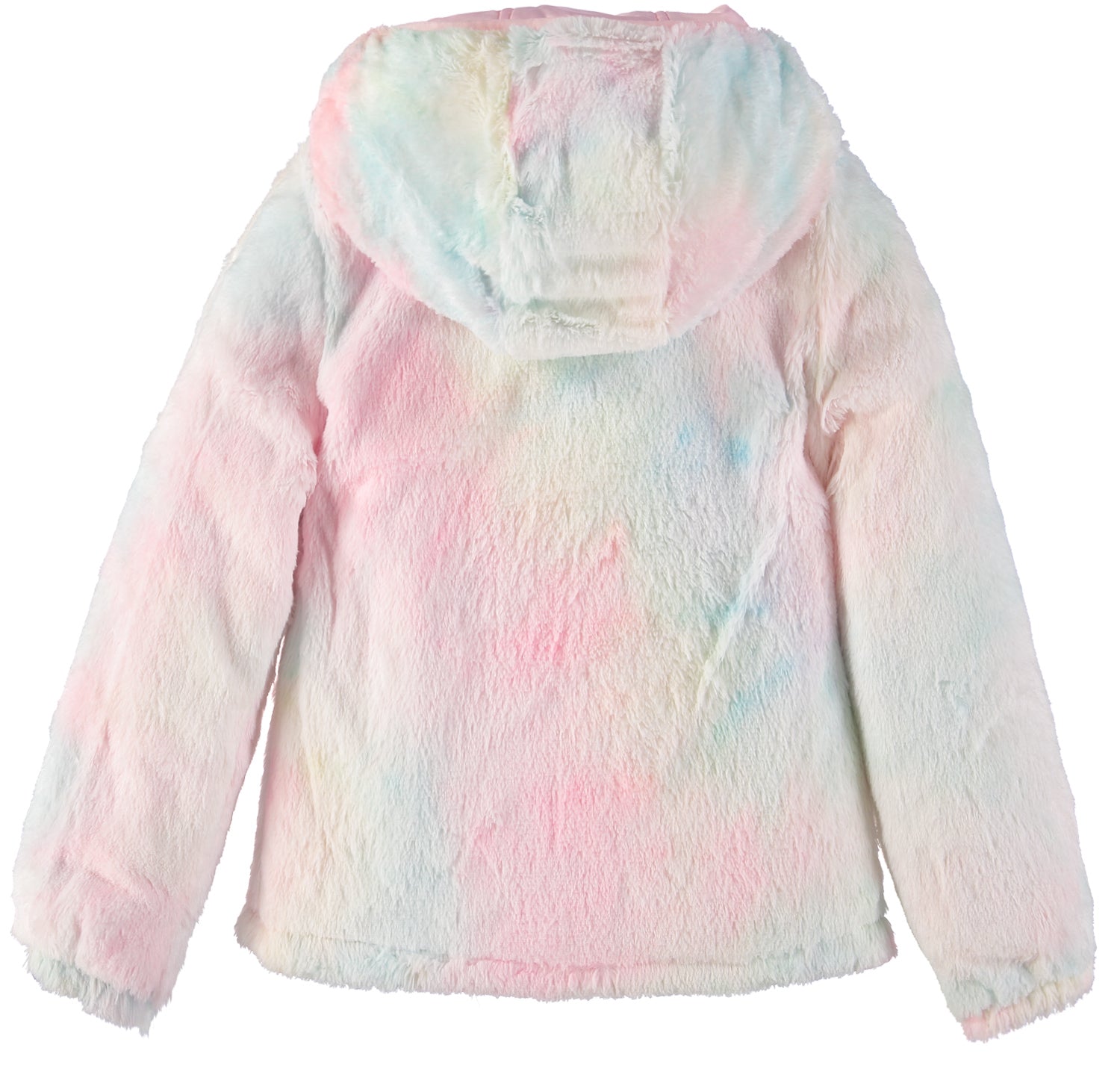 London Fog Girls 7-16 Tie Dye Faux Fur Reversible Jacket