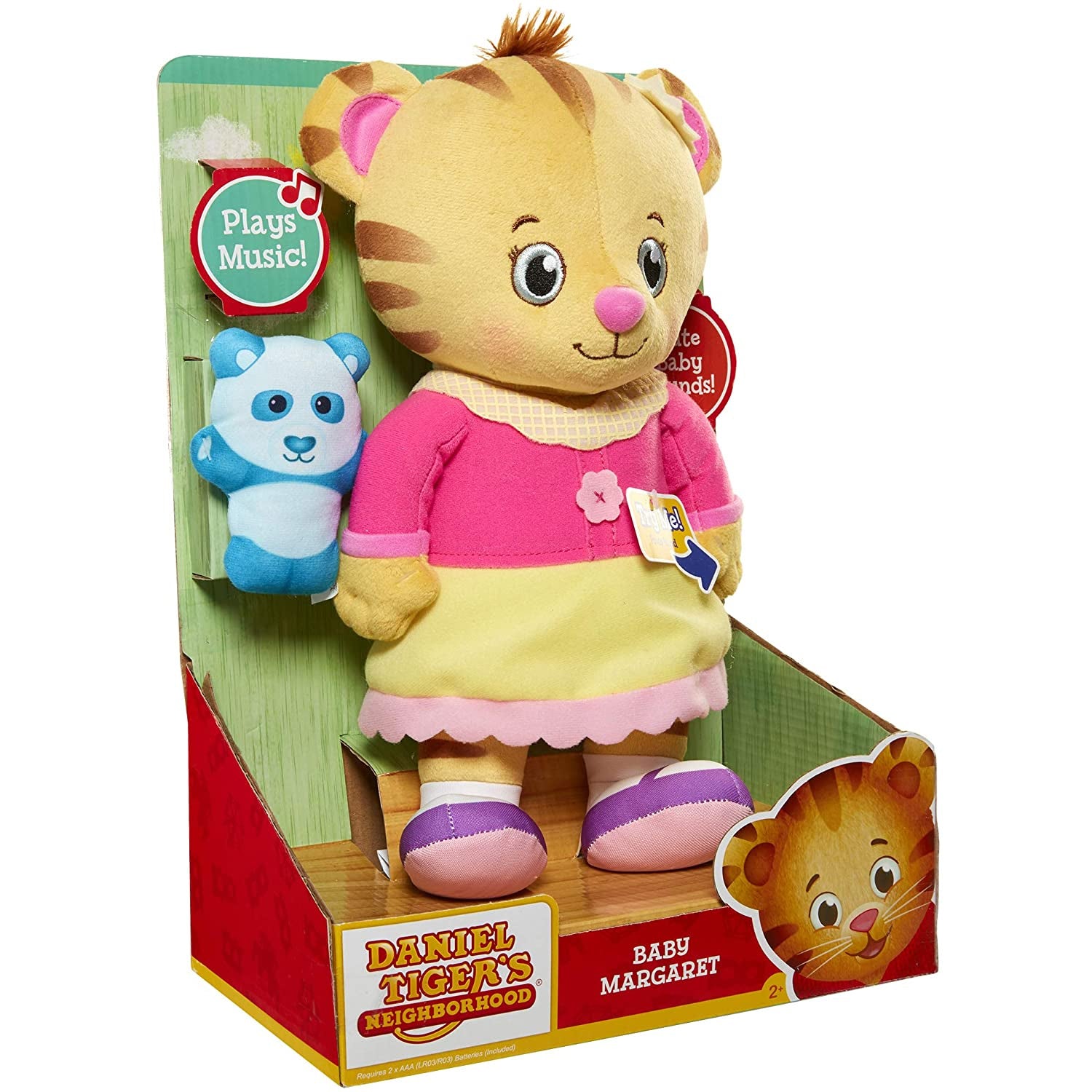 Jakks Pacific Daniel Tigers Neighborhood Talking Baby Margaret Plush, 12 inch