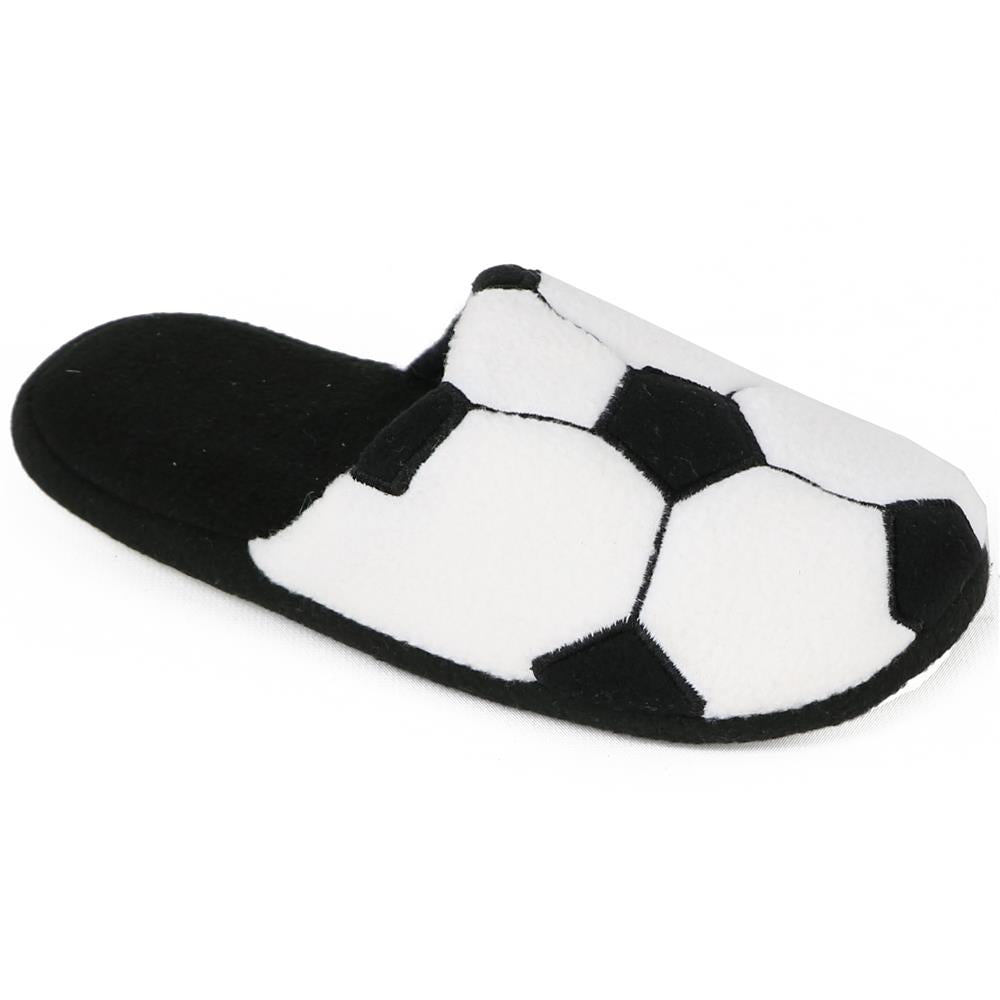 Zac & Evan Boys 11-5 Sports Fleece Slipper