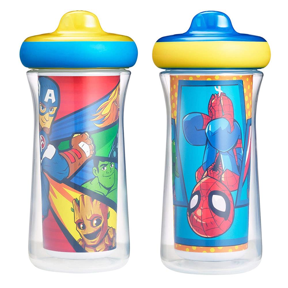 The First Years Marvel Insulated Sippy Cups, 9 Ounces (Pack of 2)