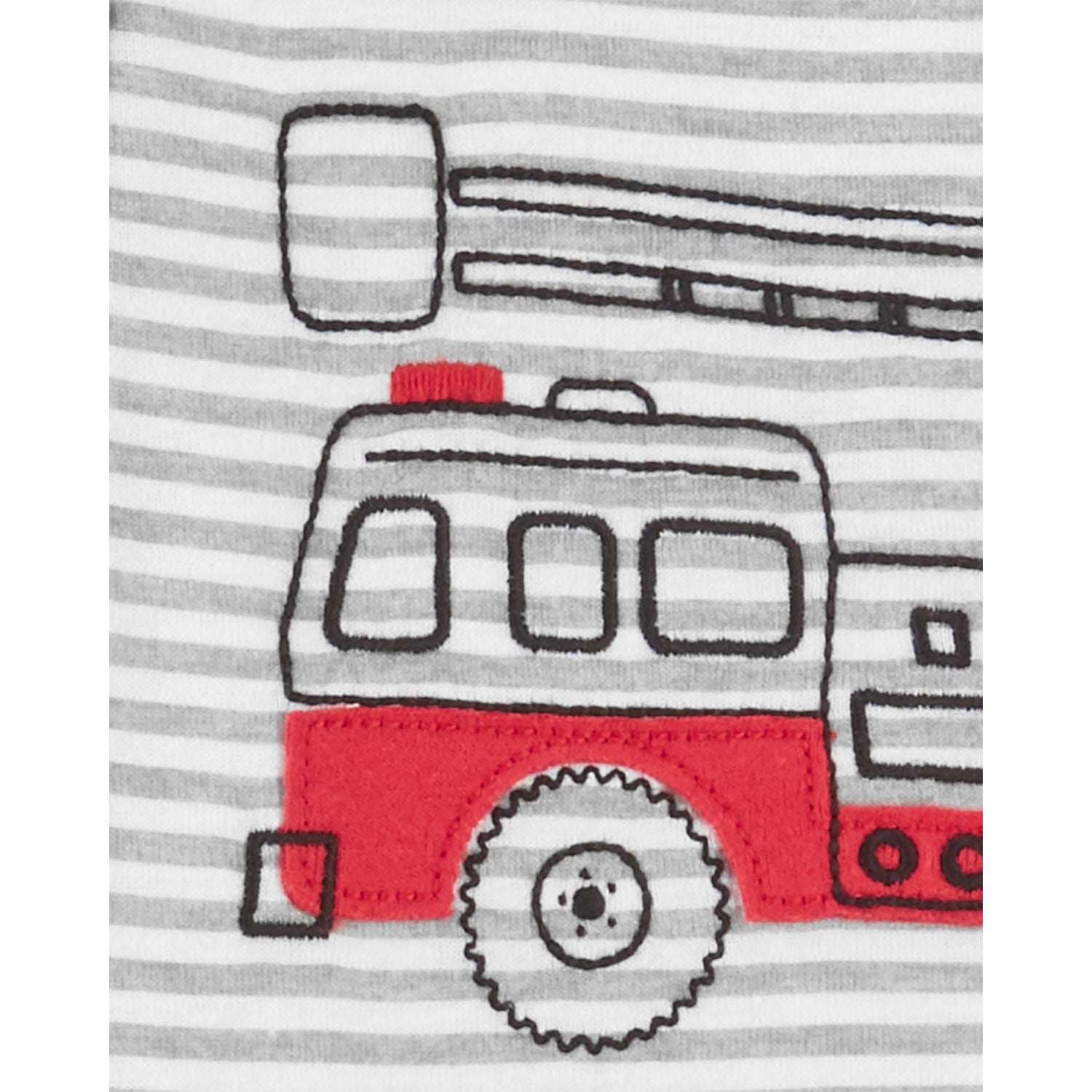 Carters Boys 12-24 Months 1-Piece Footed Fire Truck Pajamas