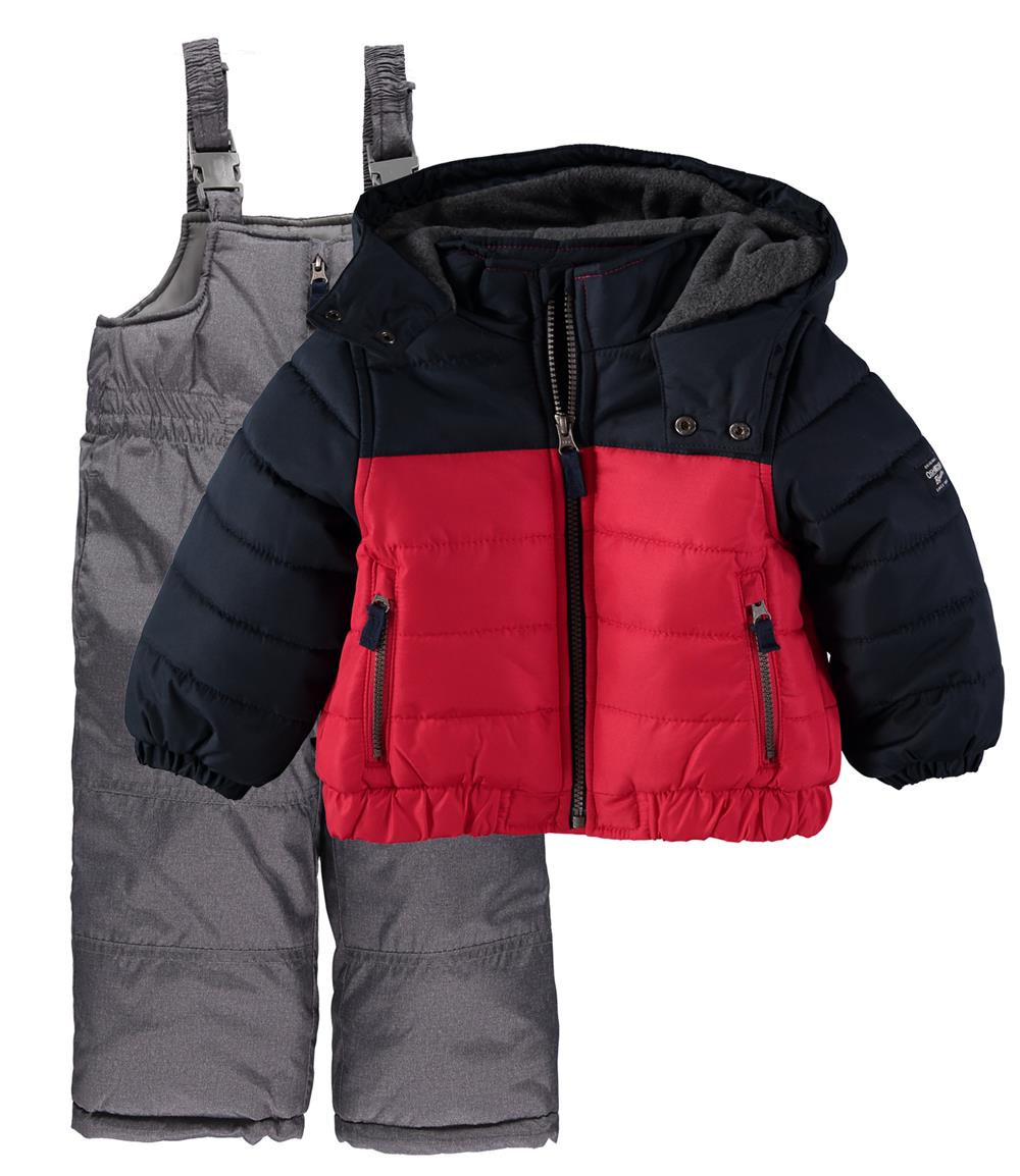 Osh Kosh Boys 4-7 Colorblock Snowsuit Set