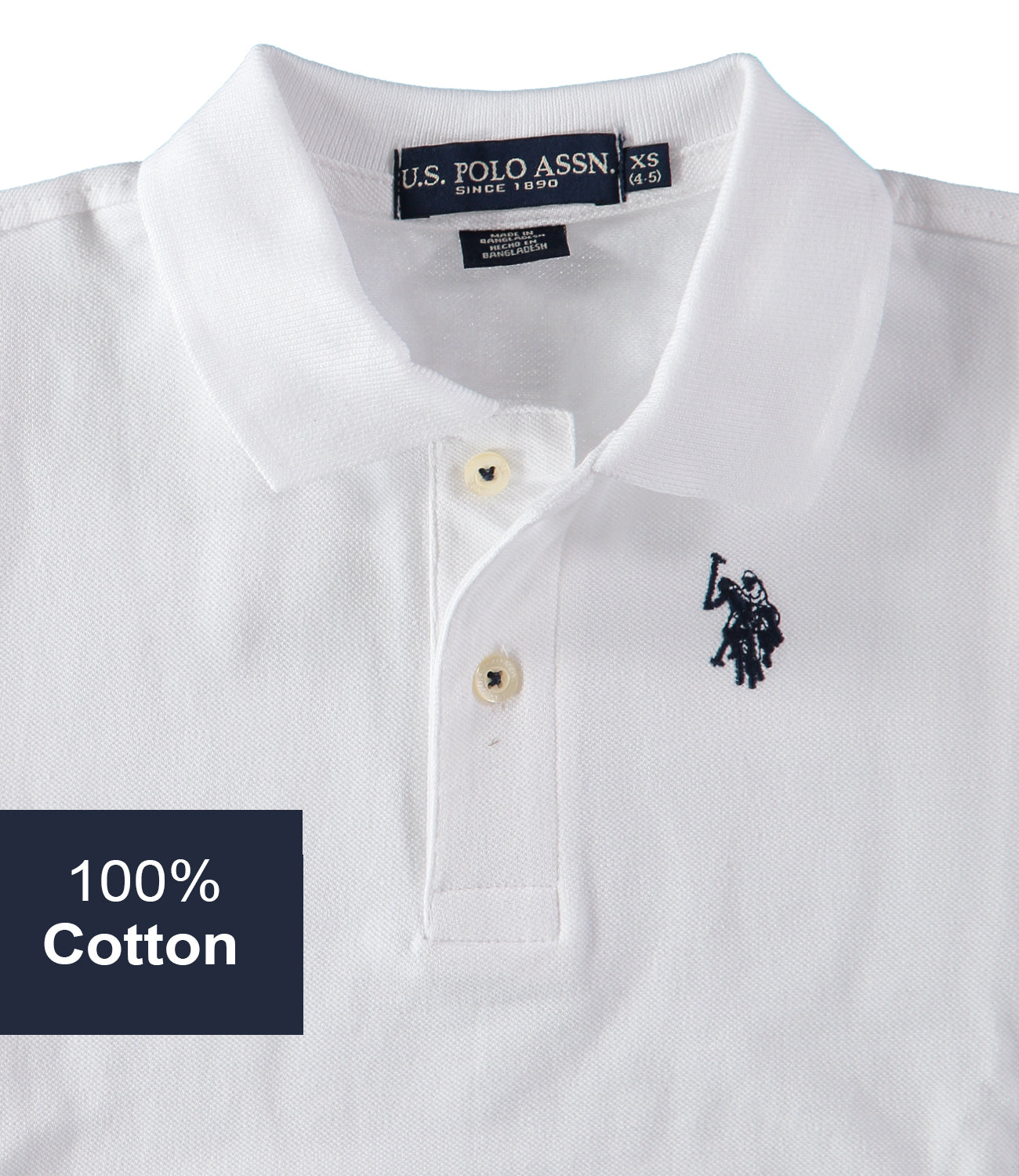 U.S. Polo Assn. Boys 4-20 Short-Sleeve Classic Polo Shirt with Small Pony Applique