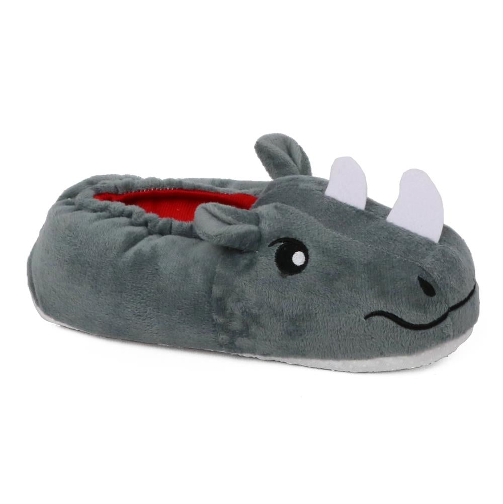 Zac & Evan Boys 4-7 Plush Animal Slipper