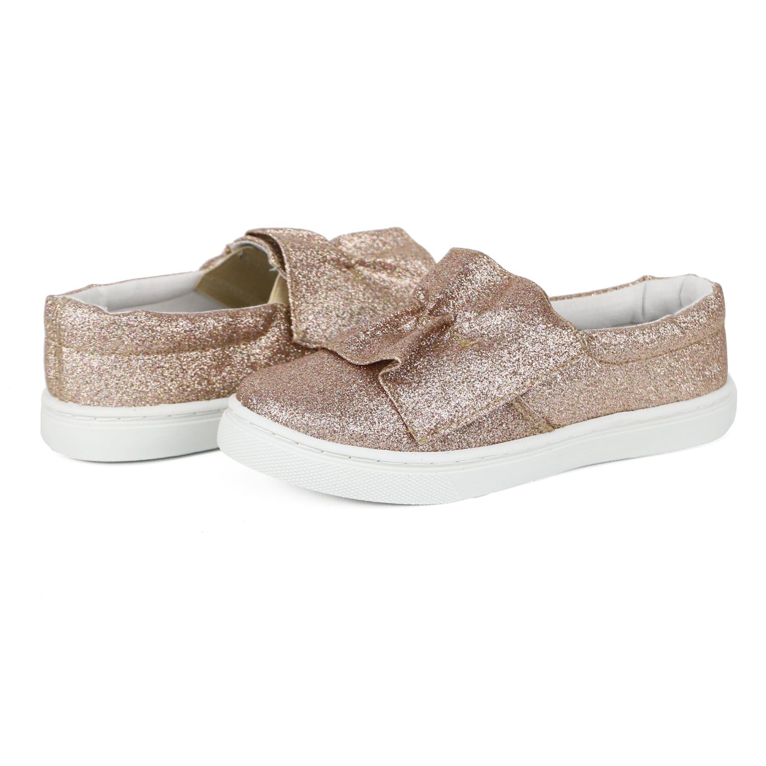 Olivia Miller Girls 11-5 Glitter Slip On Sneaker