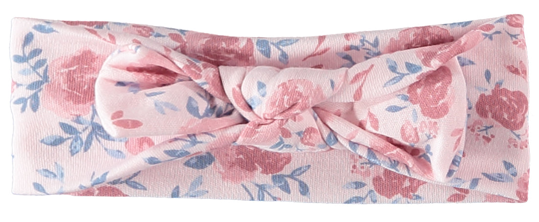 Nicole Miller Girls 0-9 Months Floral Sleep and Play with Headband