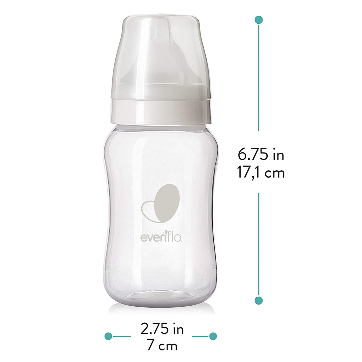 Evenflo Feeding Premium Proflo Venting Balance Plus Wide Neck Baby Bottles - 9 Ounce (Pack of 6)