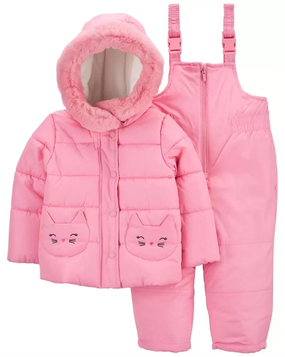 Carters Girls 2T-4T Kitty Snowsuit