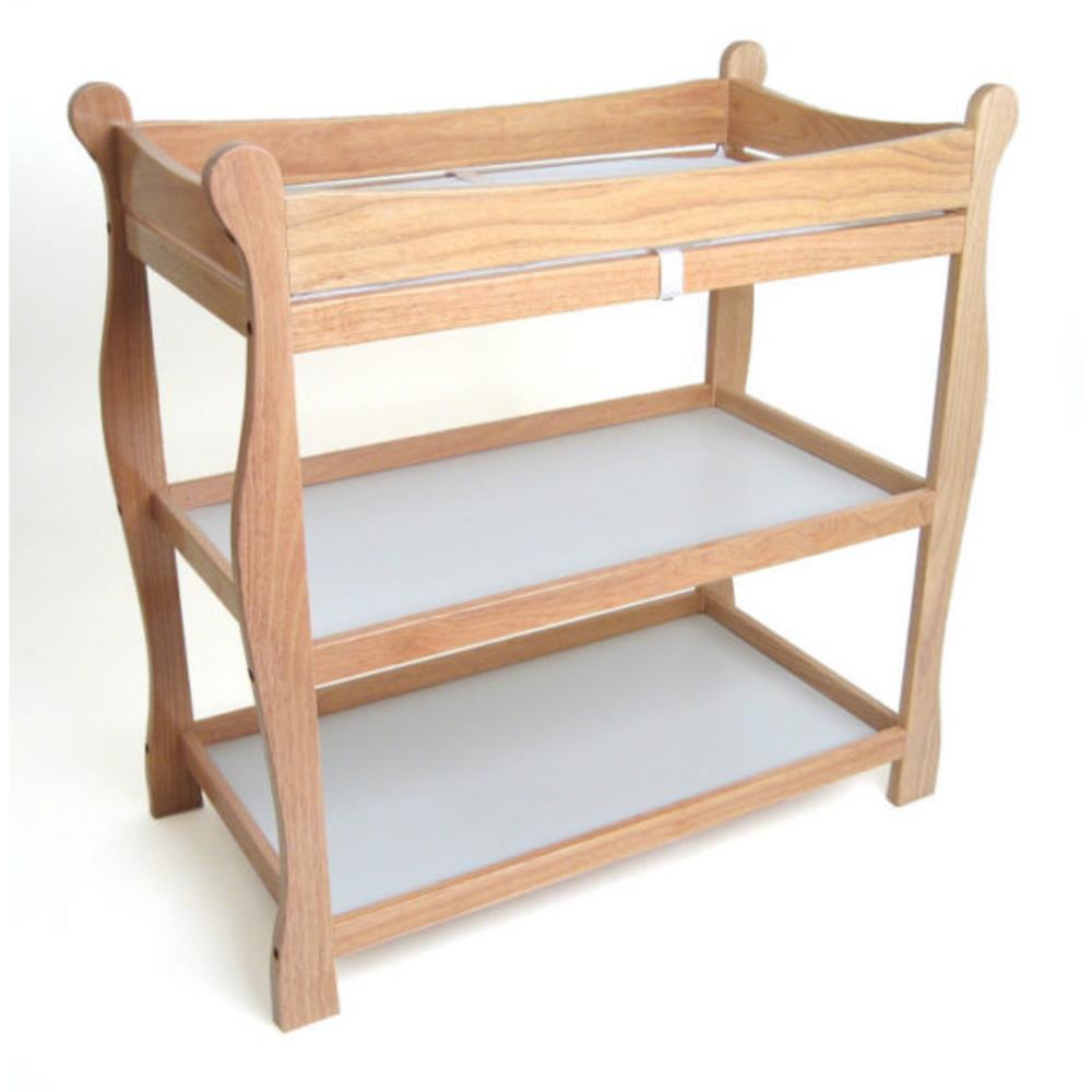 Badger Basket Sleigh Style Baby Changing Table – Natural