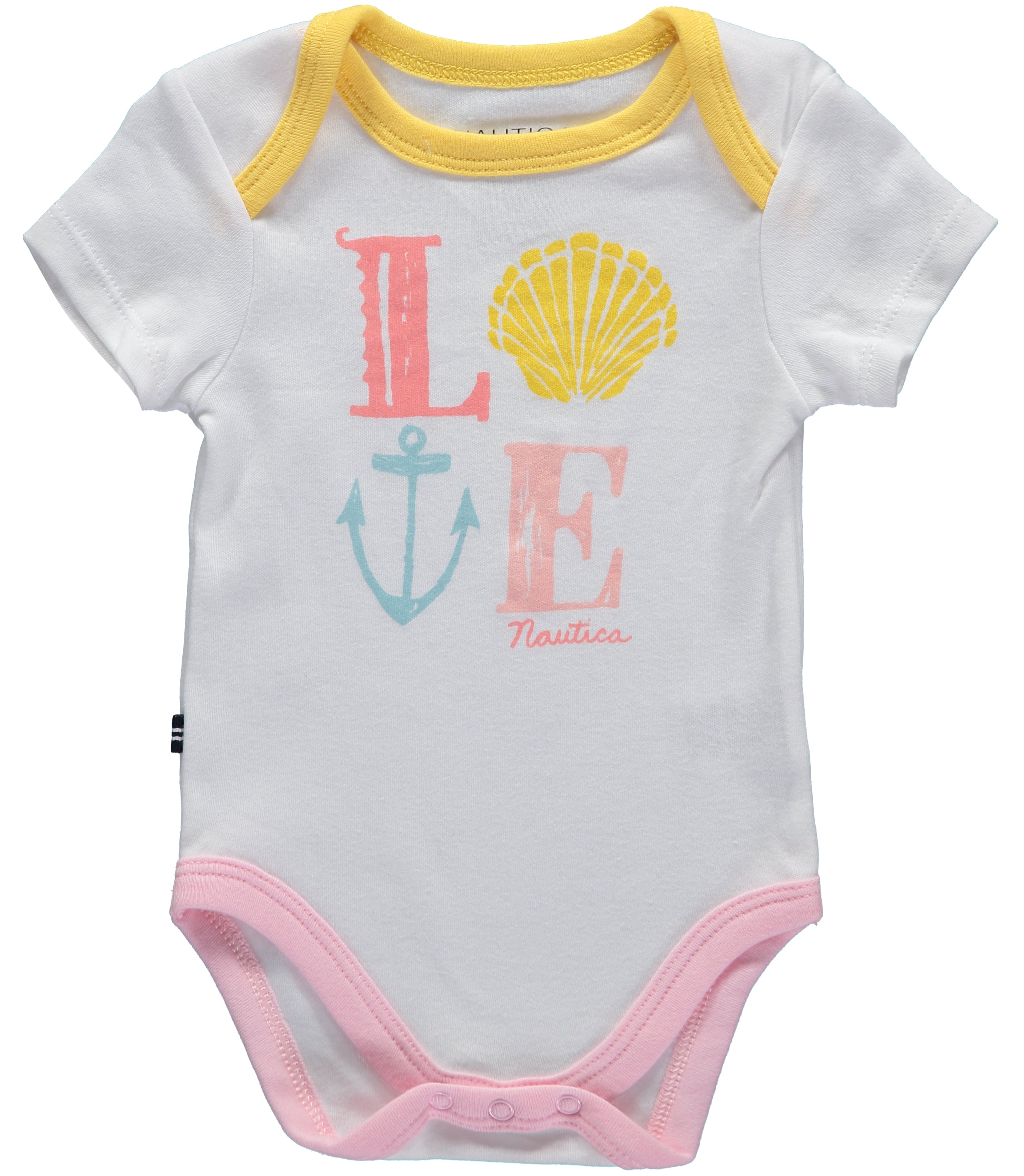 Nautica Girls 0-9 Months 5-Pack Bodysuits