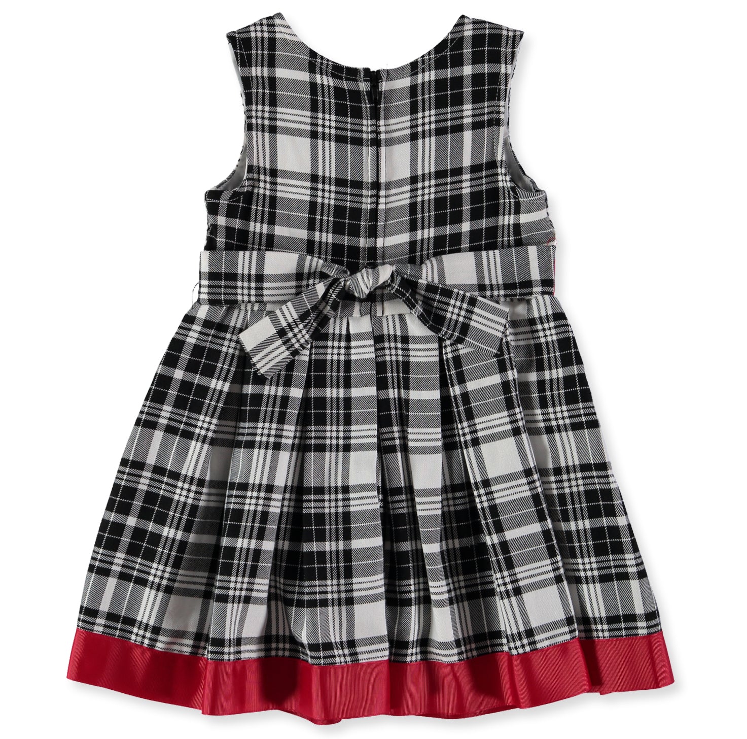 Bonnie Jean Girls 12-24 Months Plaid Dress with Cardigan