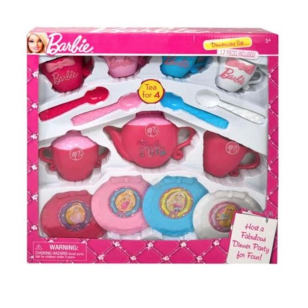 Barbie 17-Piece Dinnerware Tea Set