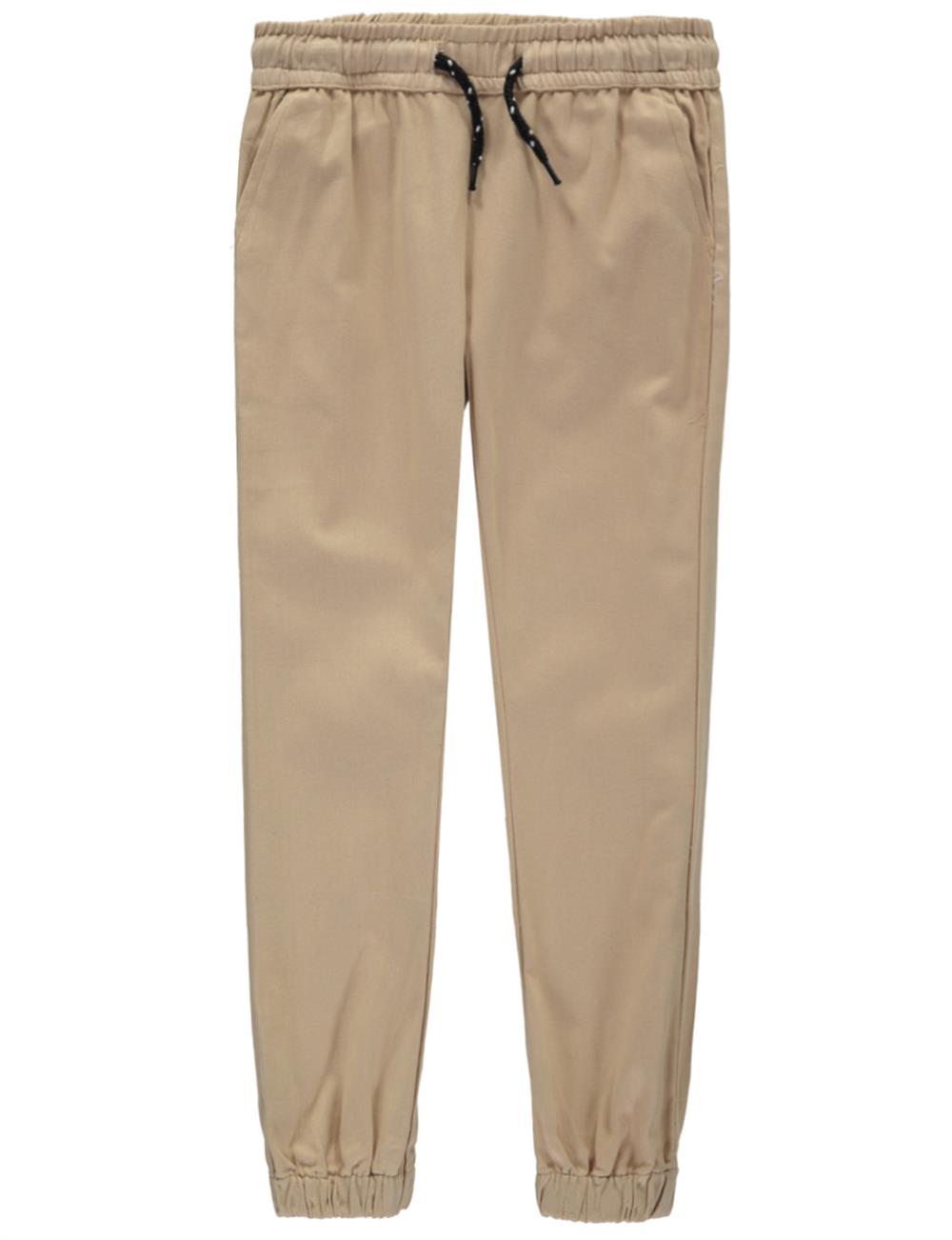 LR Scoop Mens Twill Jogger with Elastic-Waistband and Drawstring