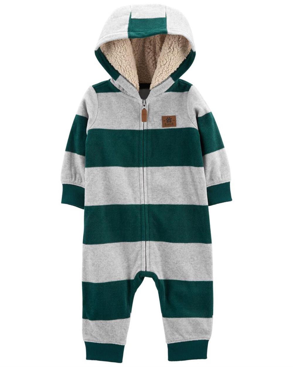 Carters Striped Zip-Up Jumpsuit