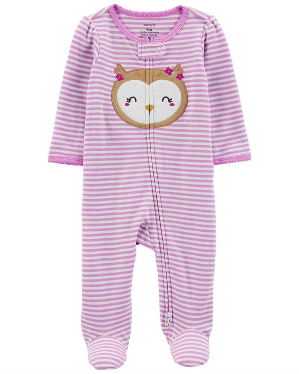 Carters Owl 2-Way Zip Cotton Sleep & Play