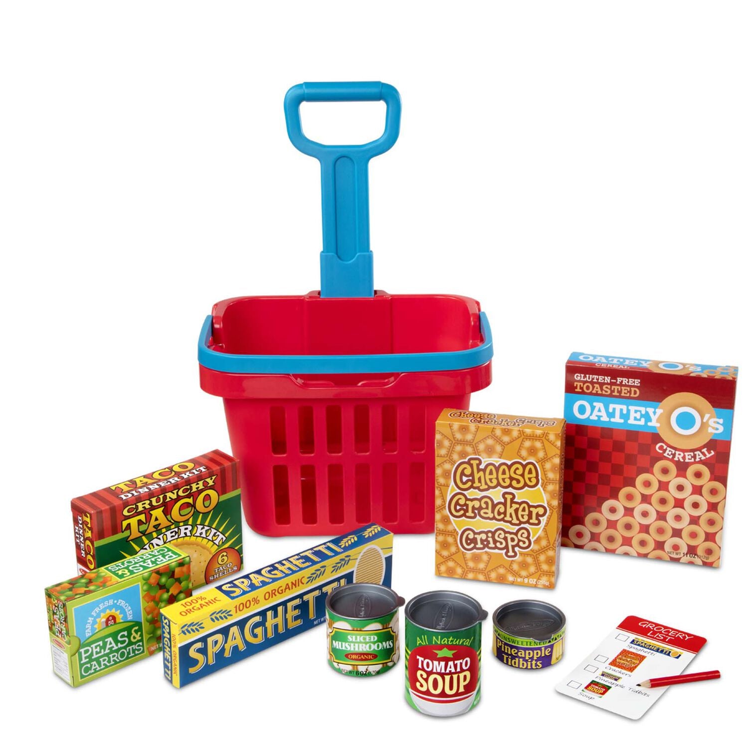 Melissa and Doug Fill & Roll Grocery Basket Play Set