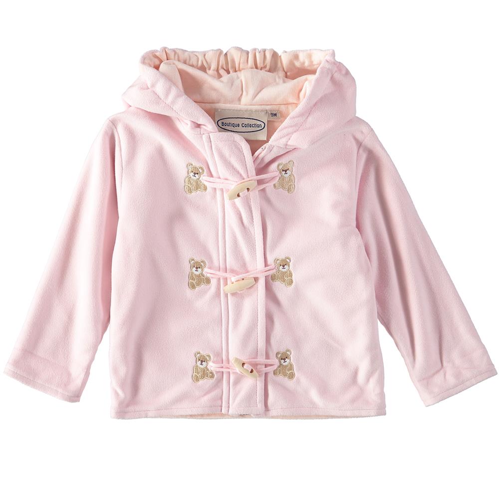 Boutique Collection Unisex Baby 0-24 Months Soft Teddy Toggle Jacket