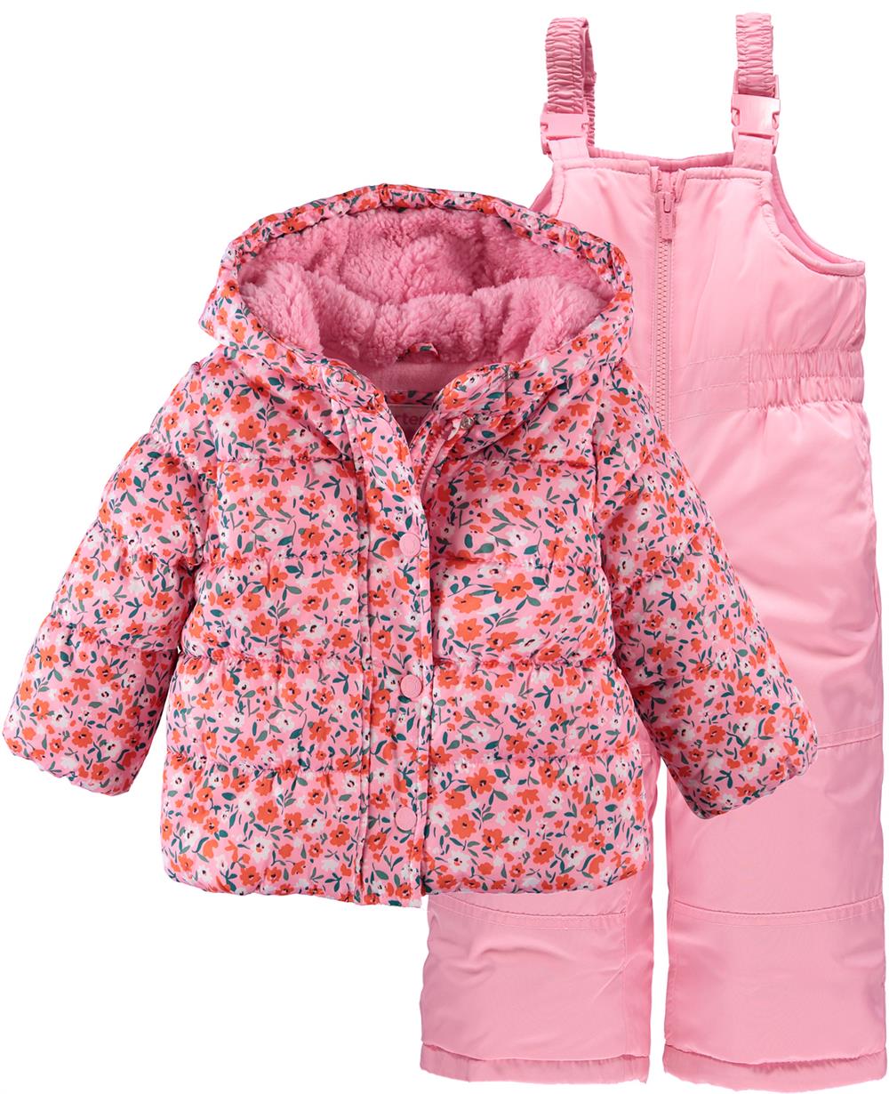 Carters Girls 12-24 Months 2-Piece Snowsuit Set