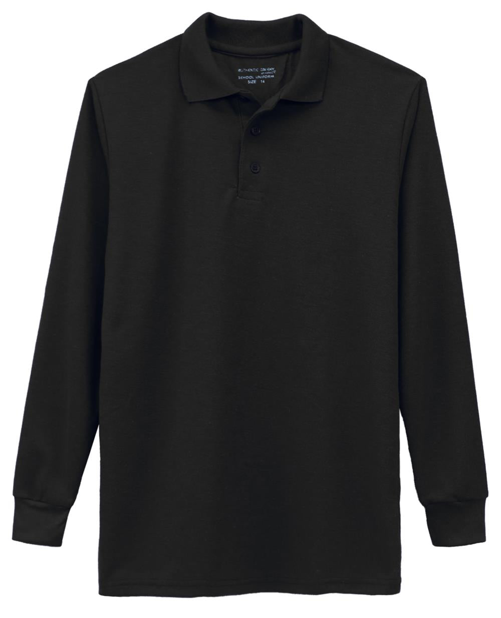 Galaxy Boys 8-20 Long Sleeve Polo School Uniform Shirt