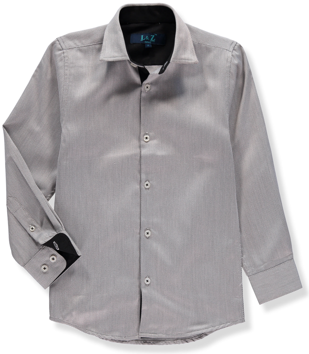 Leo & Zachary Boys 2-16 Sand Tonal Stripe Dress Shirt