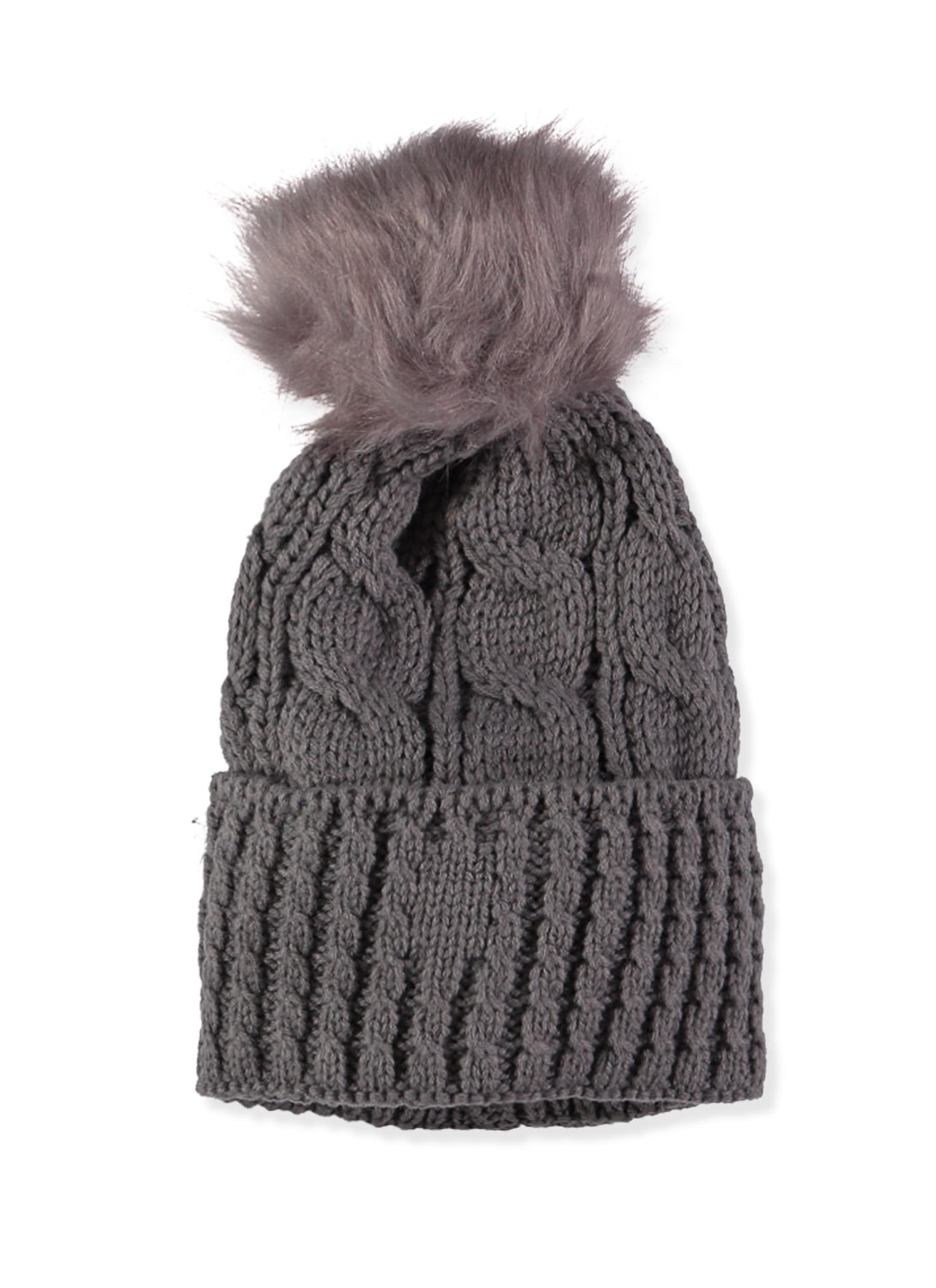 Connex Gear Womens Cable Knit Hat and Scarf 2-Piece Set