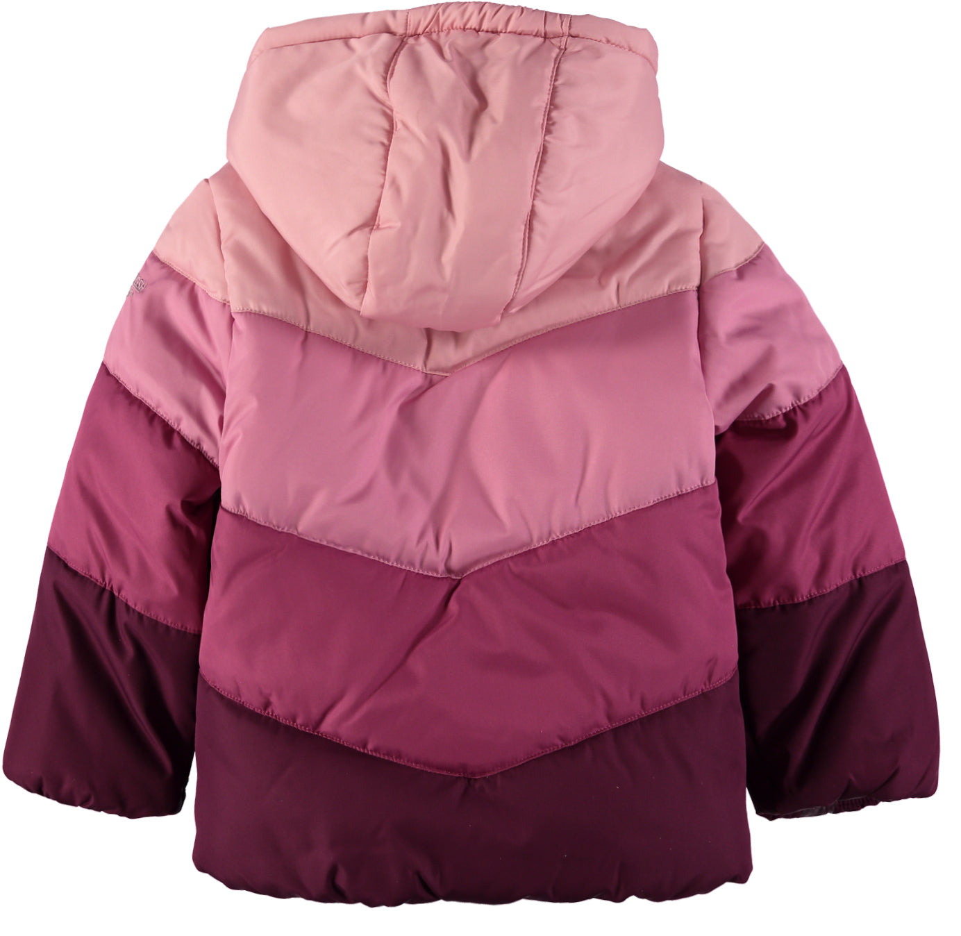 Osh Kosh Girls 2T-4T Colorblocked Chevron Puffer Jacket