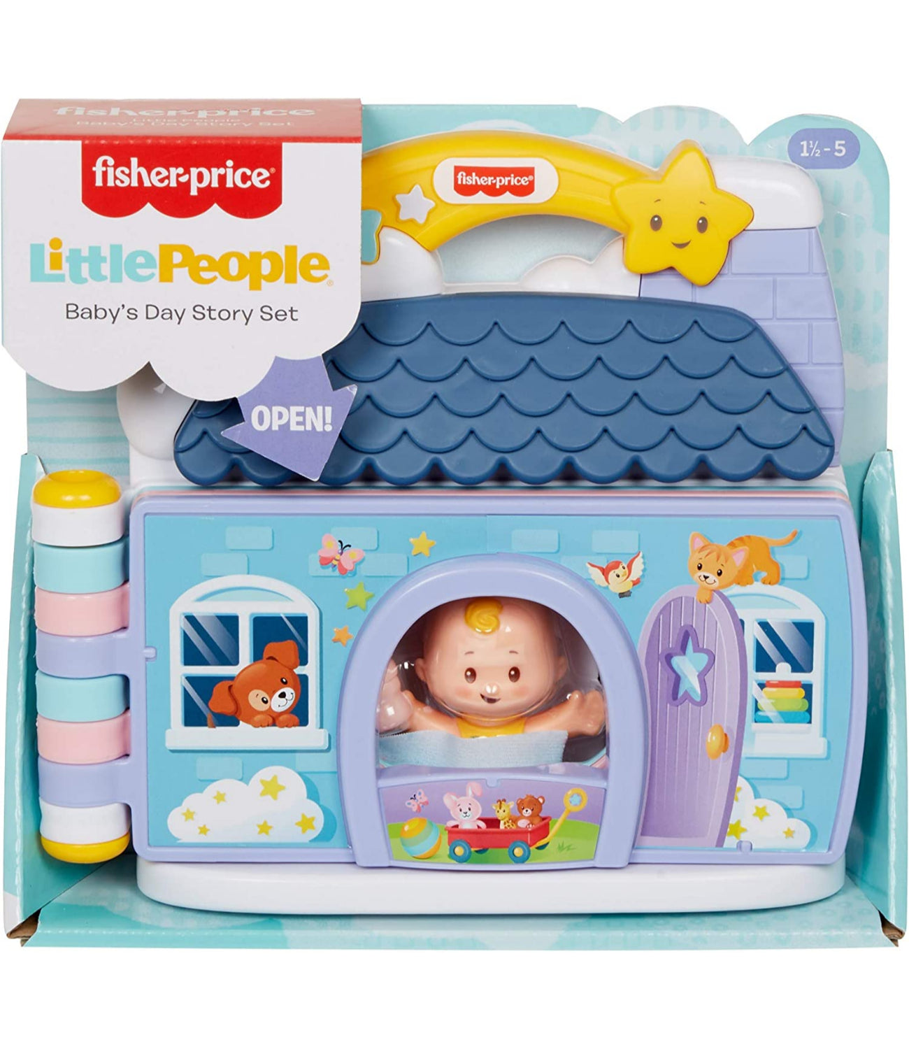 Fisher-Price Little People Babys Day Story Set, 2 in 1