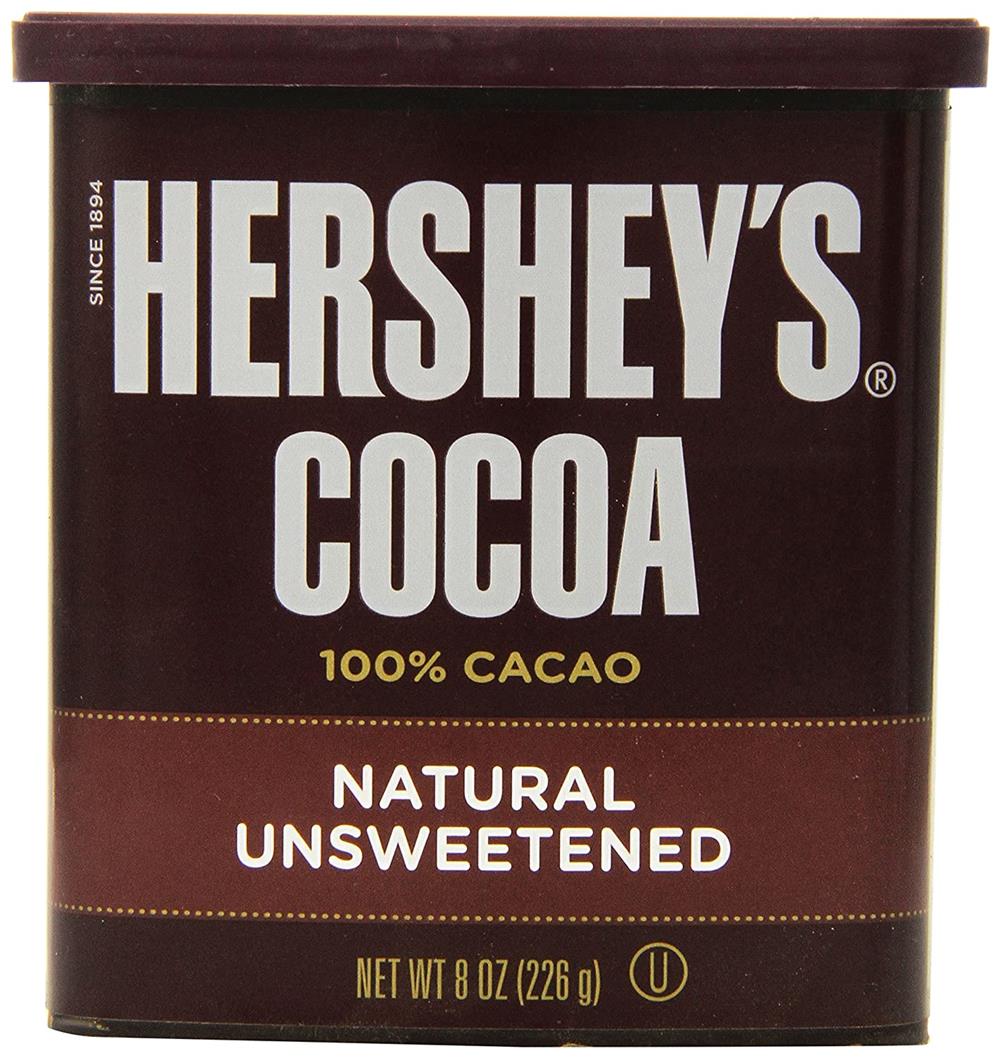 Hershey's Cocoa, Unsweetened, 8-Ounce Container (2 Pack)