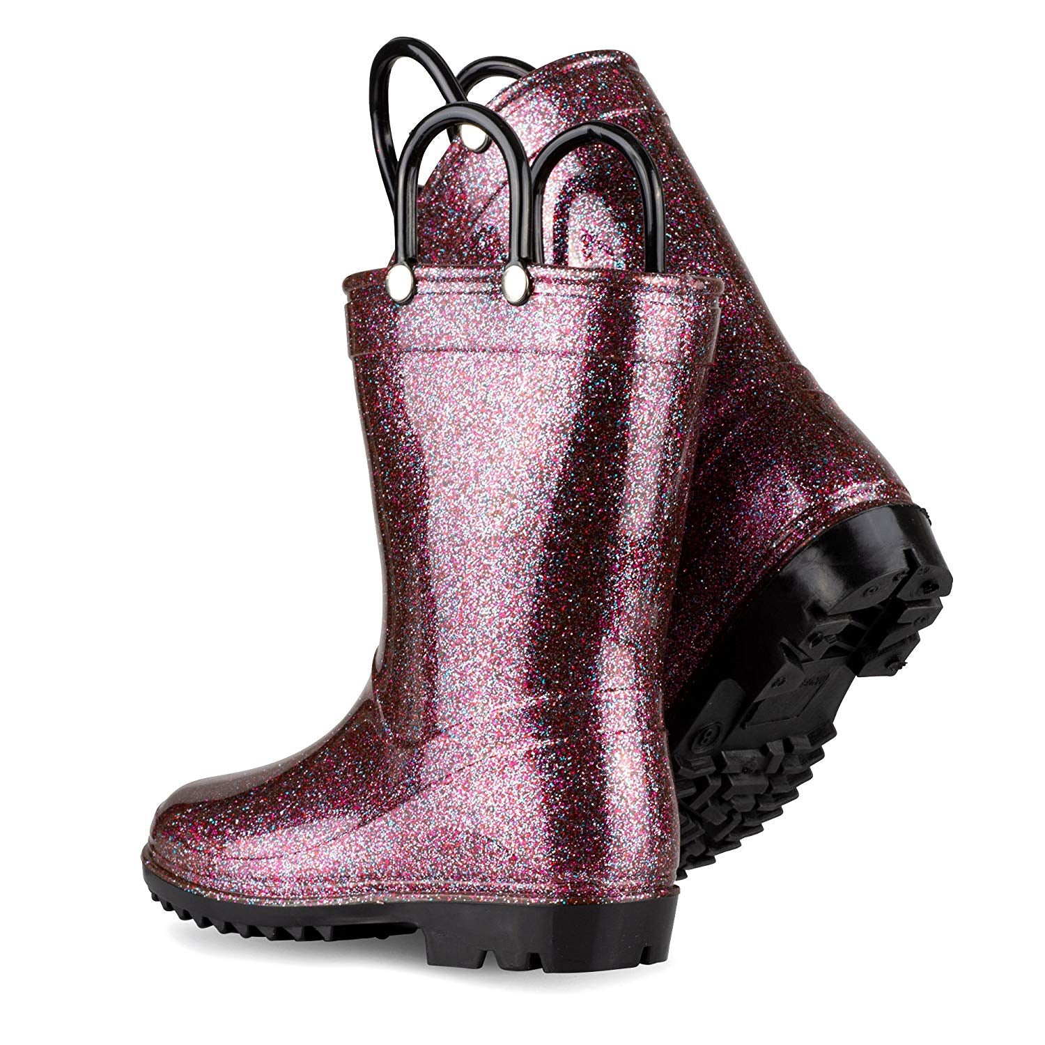 Lilly Of New York Girls 5-10 Toddler Glitter Rainboot