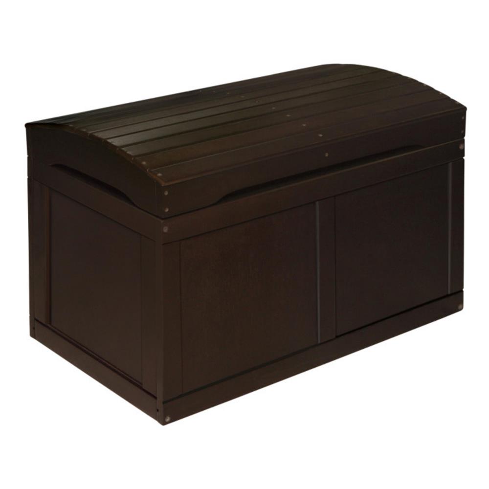 Badger Basket Hardwood Barrel Top Toy Chest – Espresso