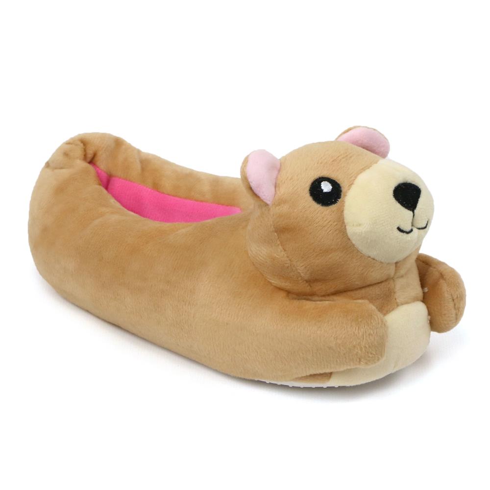 Chatties Girls Plush Animal Slippers