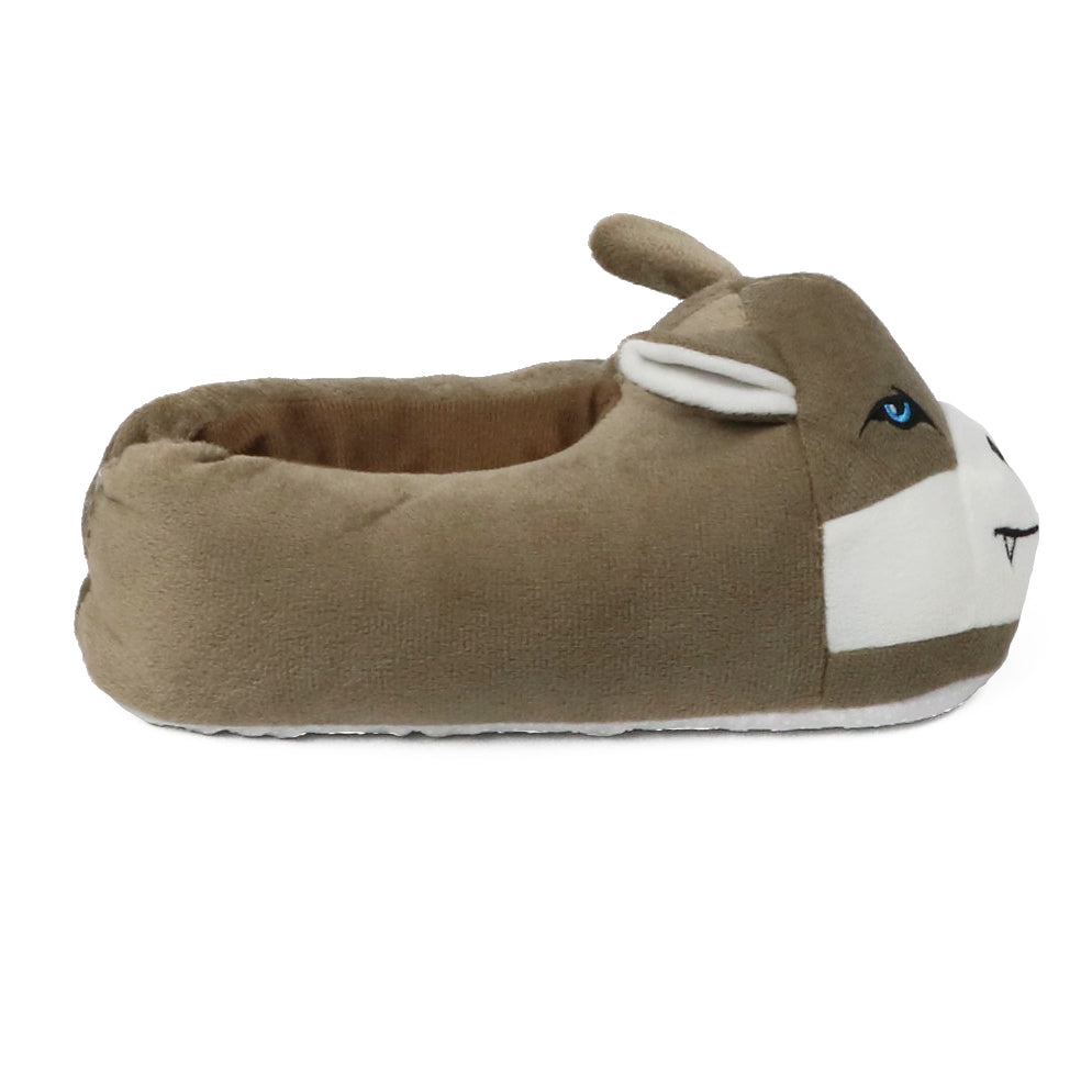 Zac & Evan Boys 4-7 Plush Animal Slipper