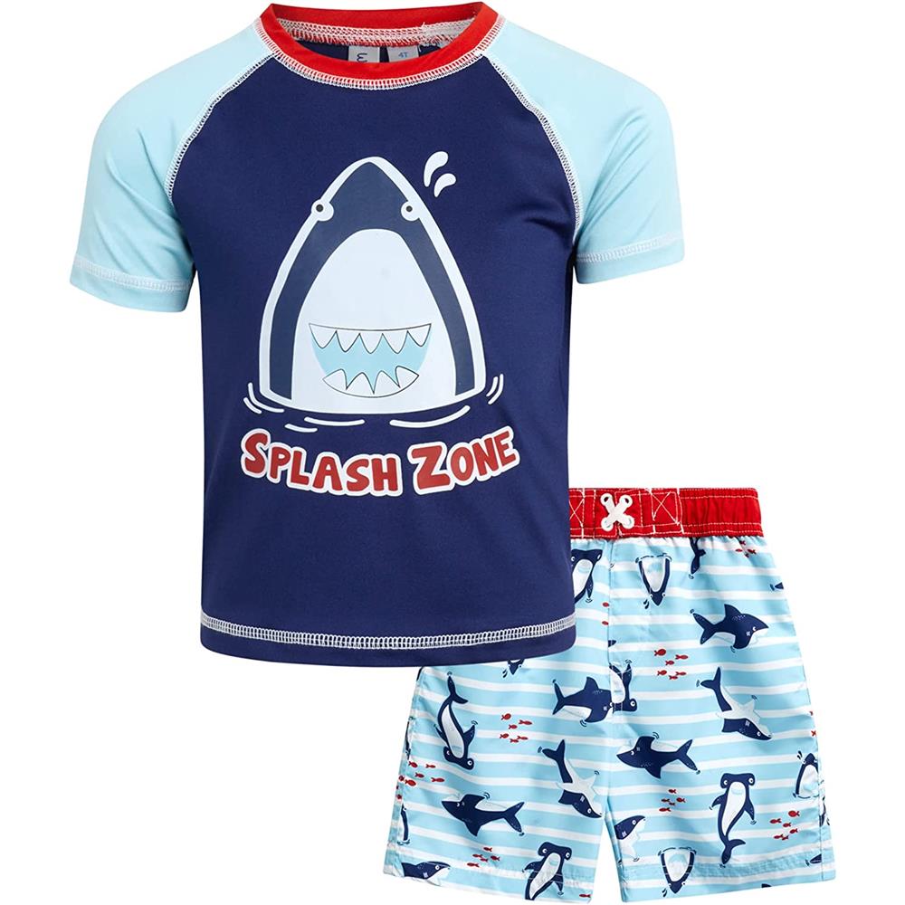 Wippette Kids 2T-4T 2 Piece UPF 50+ Rashguard Set