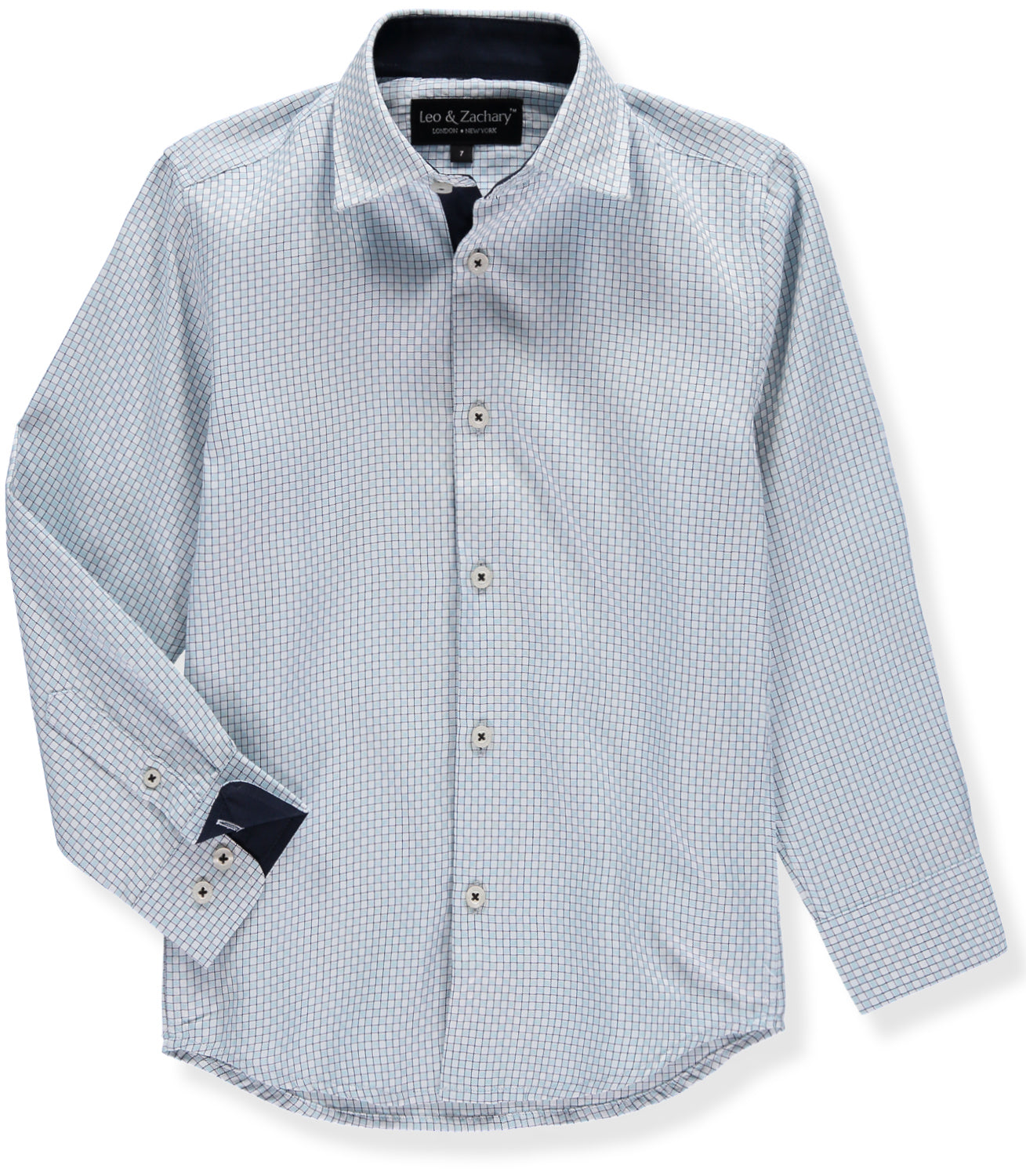 Leo & Zachary Boys 2-16 Sand Tonal Stripe Dress Shirt