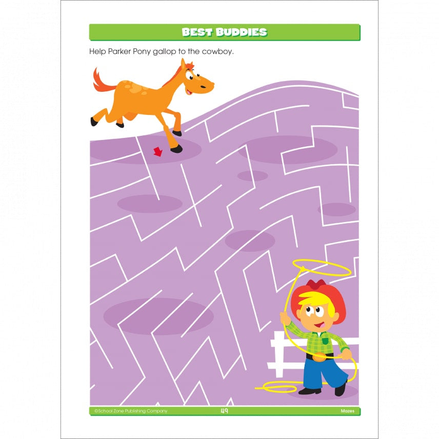 School Zone Mazes Activity Workbook