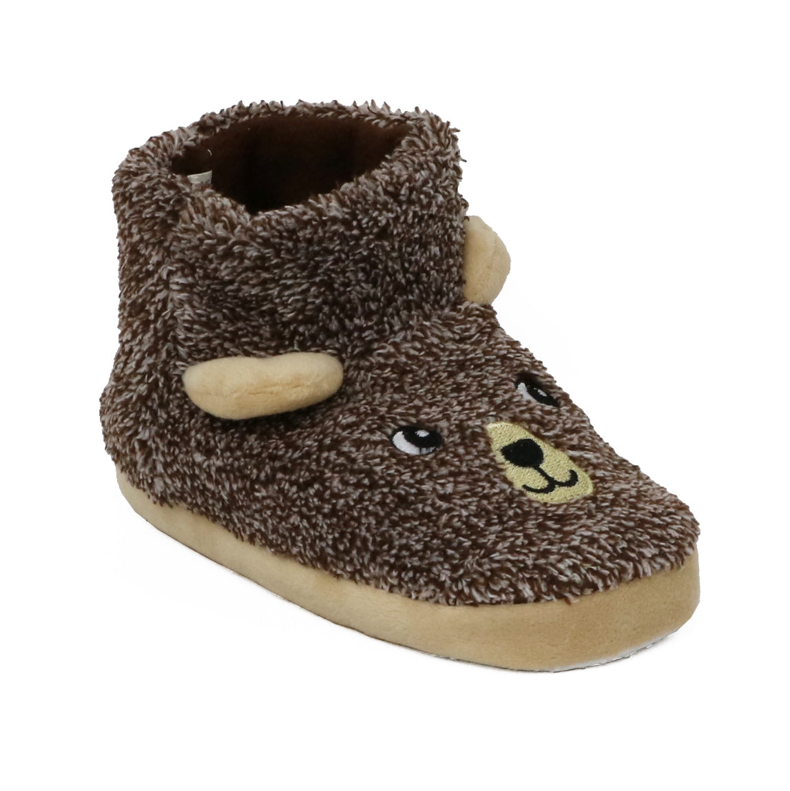 Zac & Evan Boys 2T-4T Plush Animal Slipper