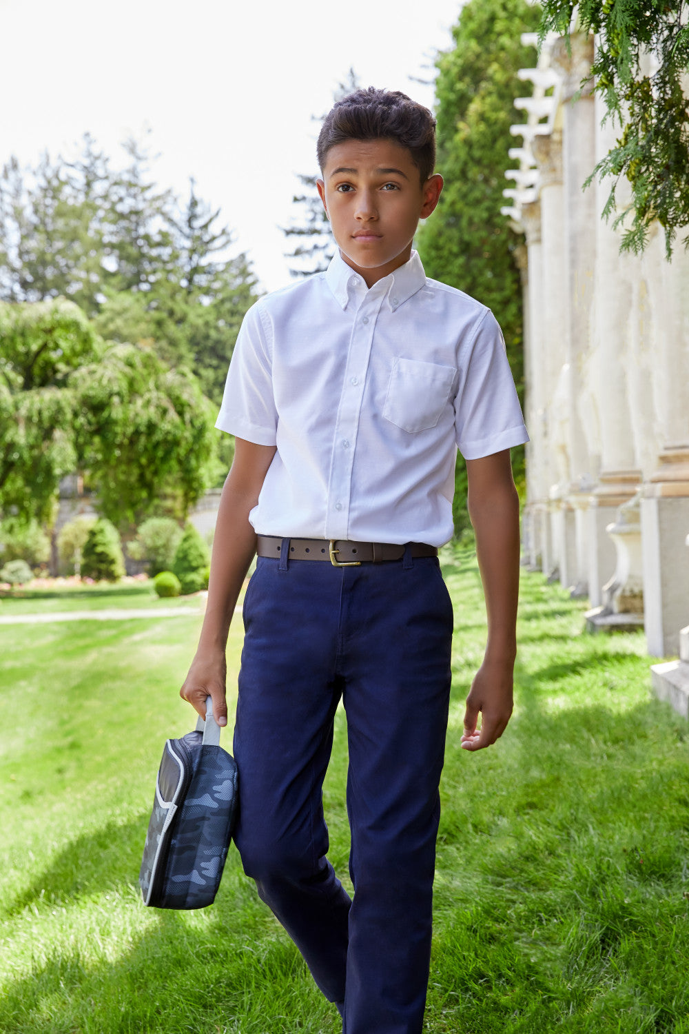 French Toast Boys 8-20 Short Sleeve Oxford Shirt