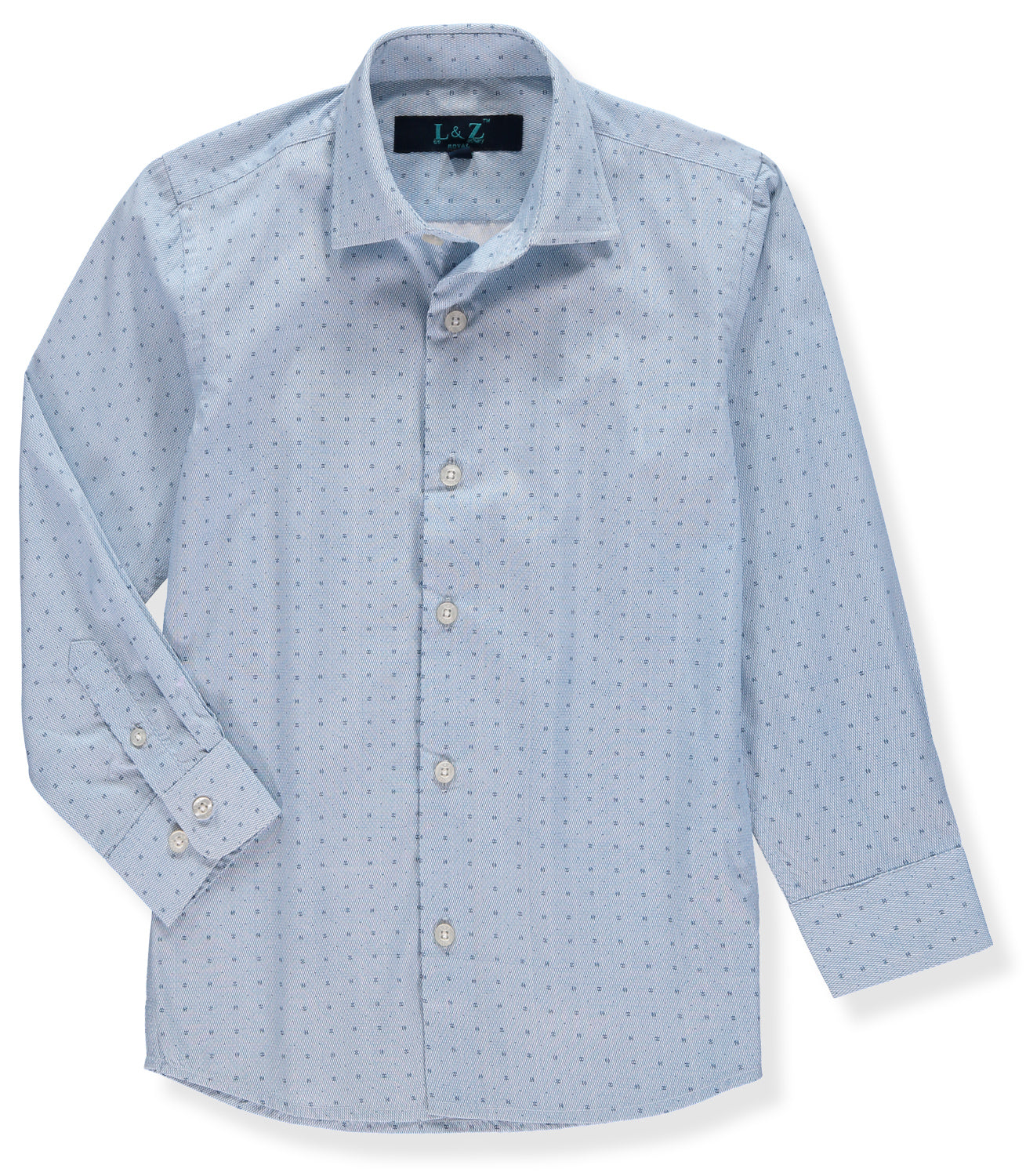 Leo & Zachary Boys 2-16 Sand Tonal Stripe Dress Shirt