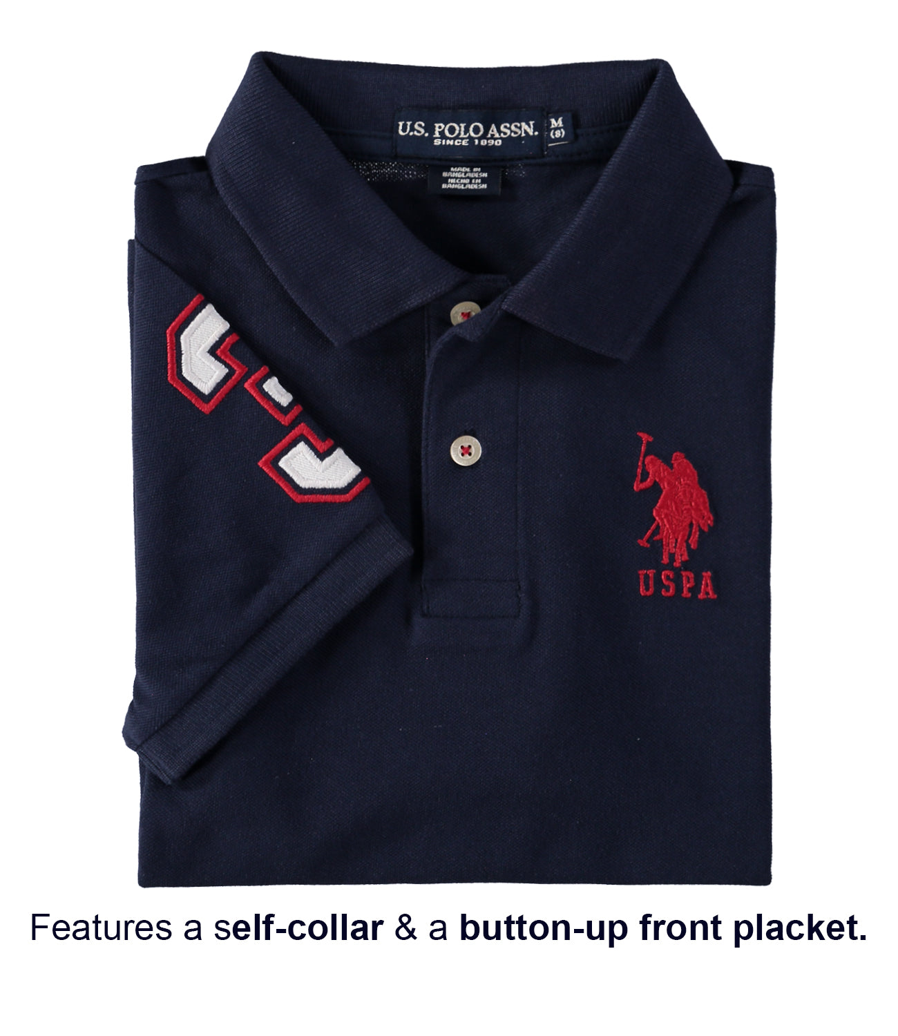 U.S. Polo Assn. Boys 8-20 Short-Sleeve Classic Polo Shirt with Big Pony Applique