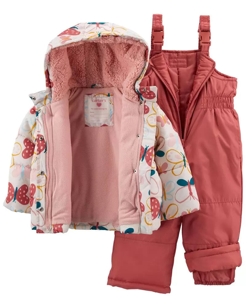 Carters Girls 4-6X 2-Piece Snowsuit