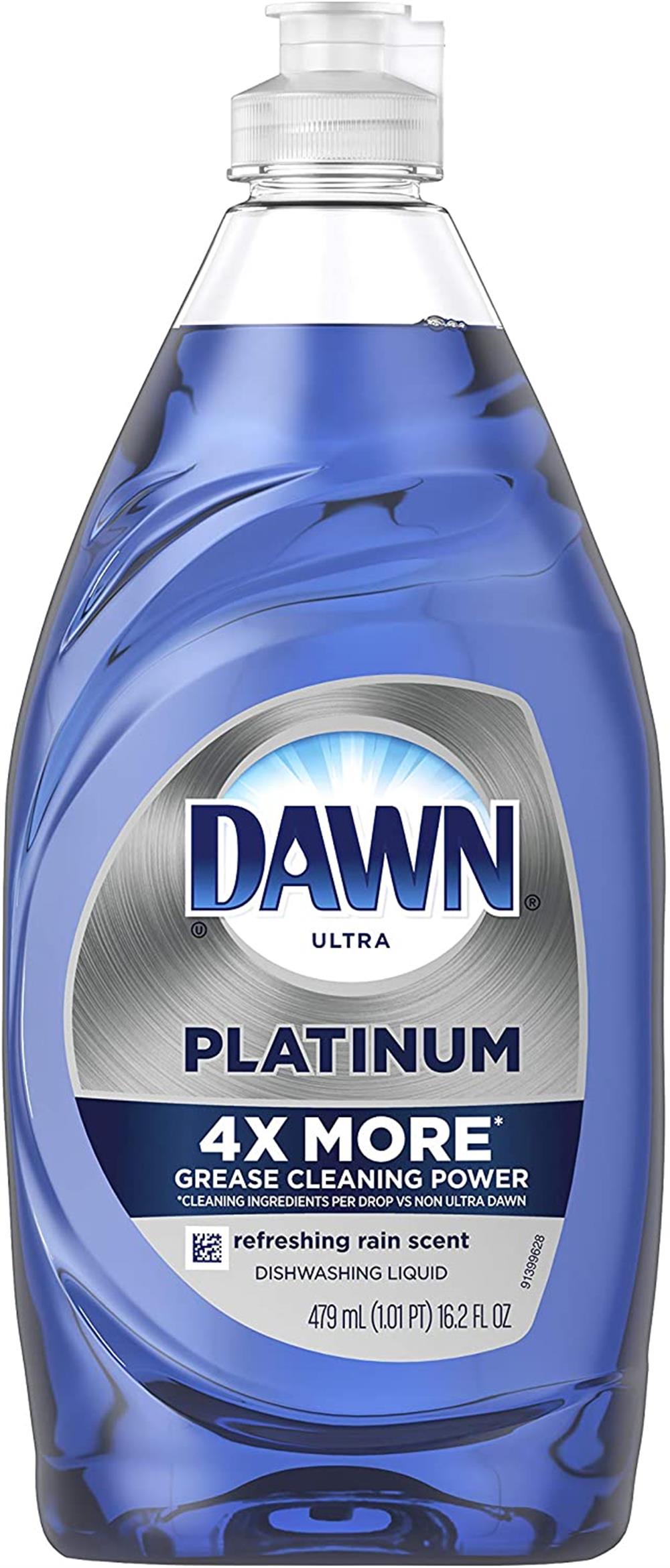 Dawn Platinum Dishwashing Liquid Dish Soap, Refreshing Rain, 16.2 fl oz